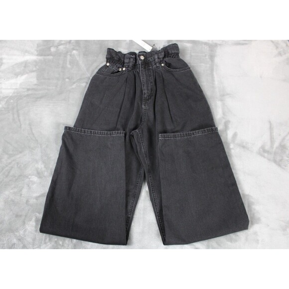 OSOS Design Flare Straight Leg Fit Women Size 28 Waist Black Jean - Picture 3 of 9